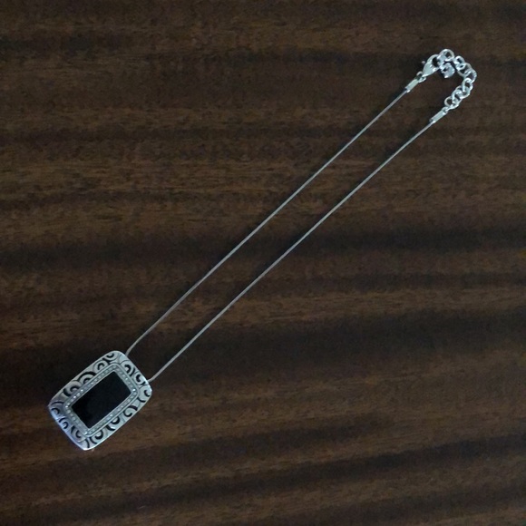 Vintage Brighton retired RHYTHMS reversible gold/black pendant necklace - Picture 9 of 10